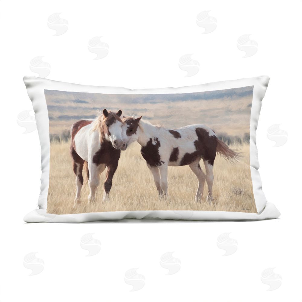 Lori Deiter A Mother's Equine Love Outdoor Quick-Dry Polyester Lumbar Pillow
