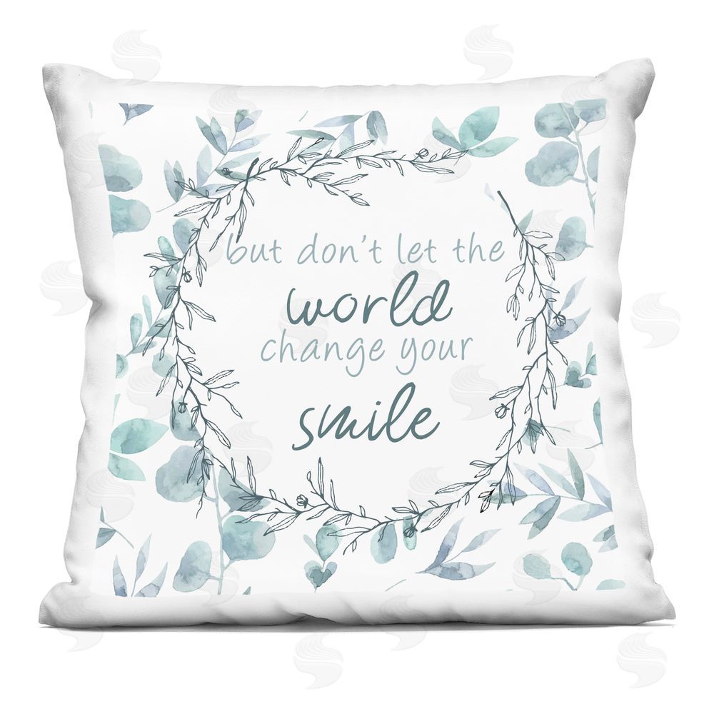 Kim Allen Don't Let The World Change Indoor Plush Polyester Square Throw Pillow