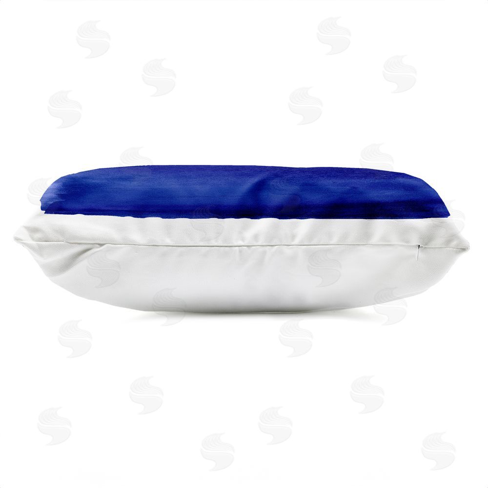 Allie Corbin Oceanic Ombre Blue Outdoor Quick-Dry Polyester Lumbar Pillow Zipper Detail