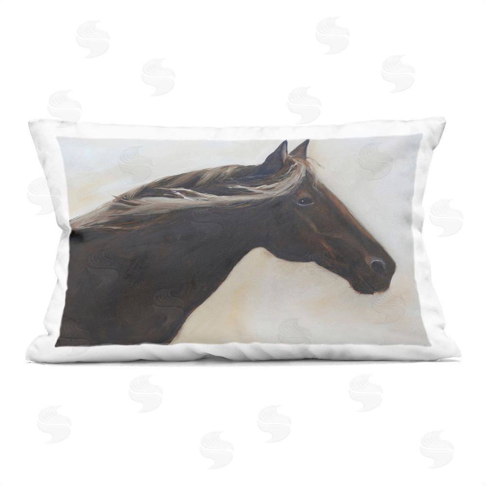 Jadei Graphics The Mare In Profile Indoor Plush Polyester Lumbar Pillow