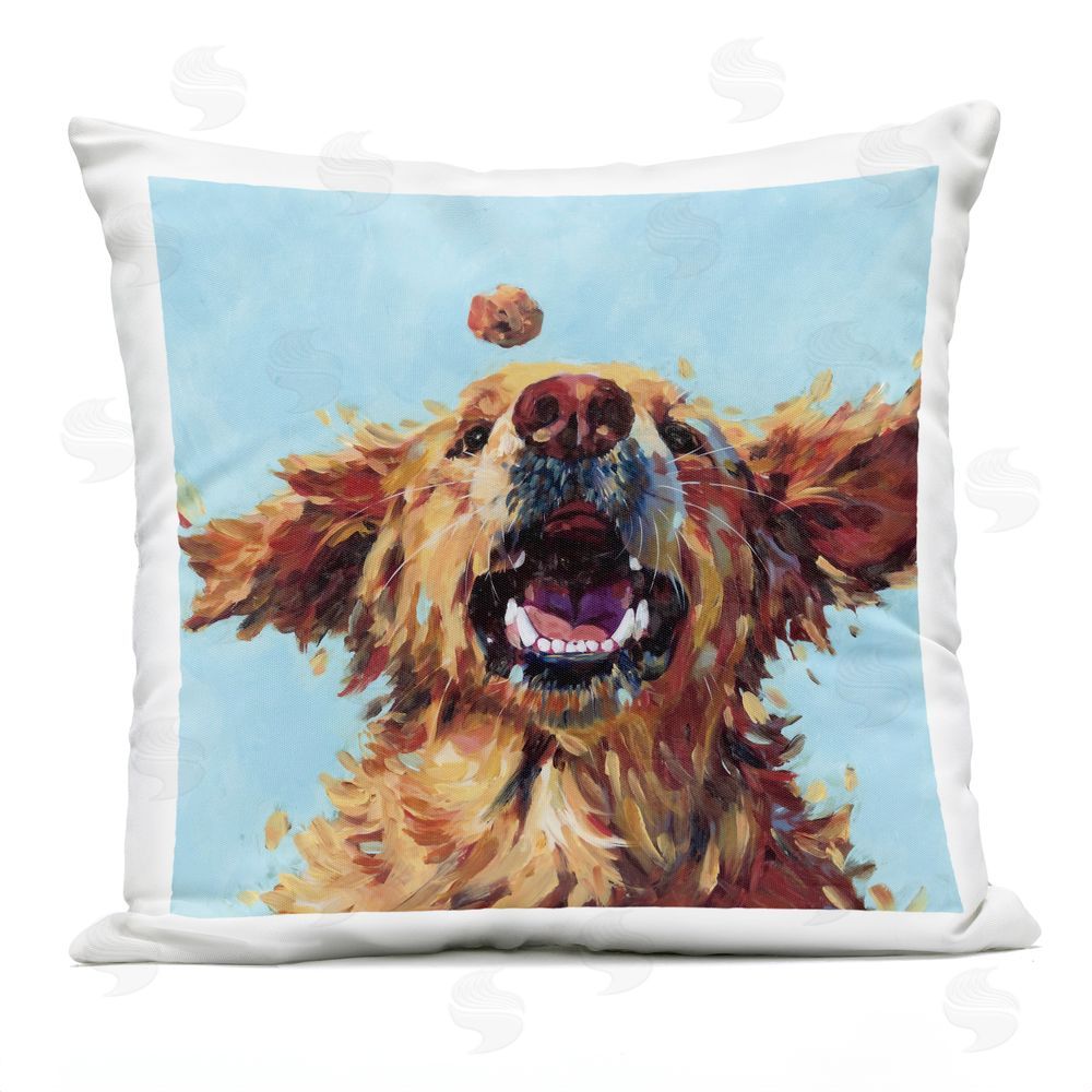 Studio Bautista Treato Loyal Dog Outdoor Quick-Dry Polyester Square Throw Pillow