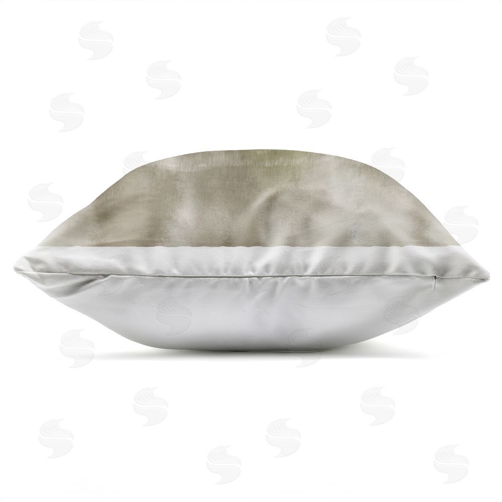 Danhui Nai Wave Tapestry in Teal Haze Outdoor Quick-Dry Polyester Square Throw Pillow Zipper Detail
