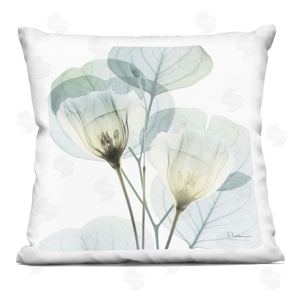 Albert Koetsier Divine Fate Flower Leaves Indoor Plush Polyester Square Throw Pillow