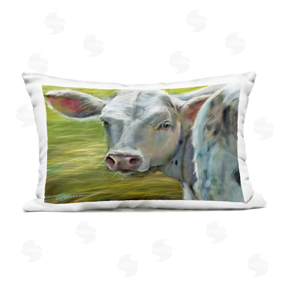 Mary Sparrow Baby Bessie Portrait Outdoor Rectugular Printed Throw Pillow