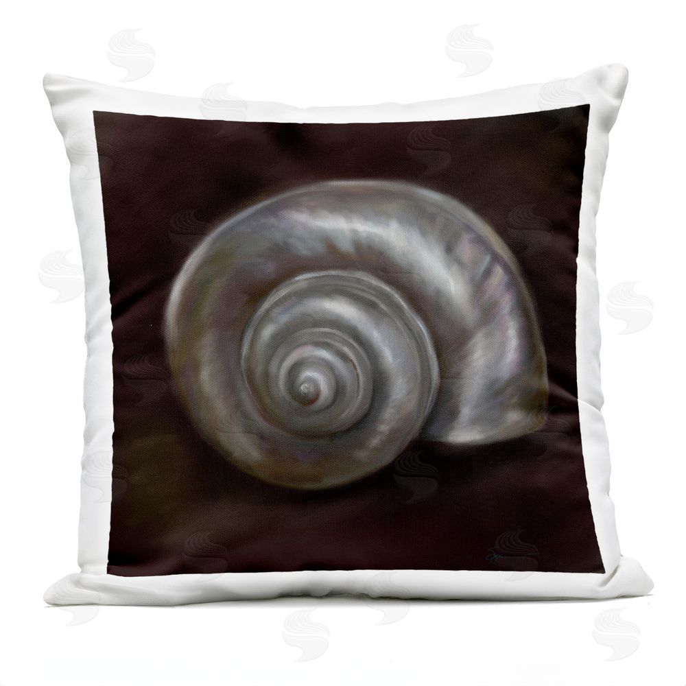 Mary Sparrow Spiral Treasure Of Sea Outdoor Square Printed Throw Pillow