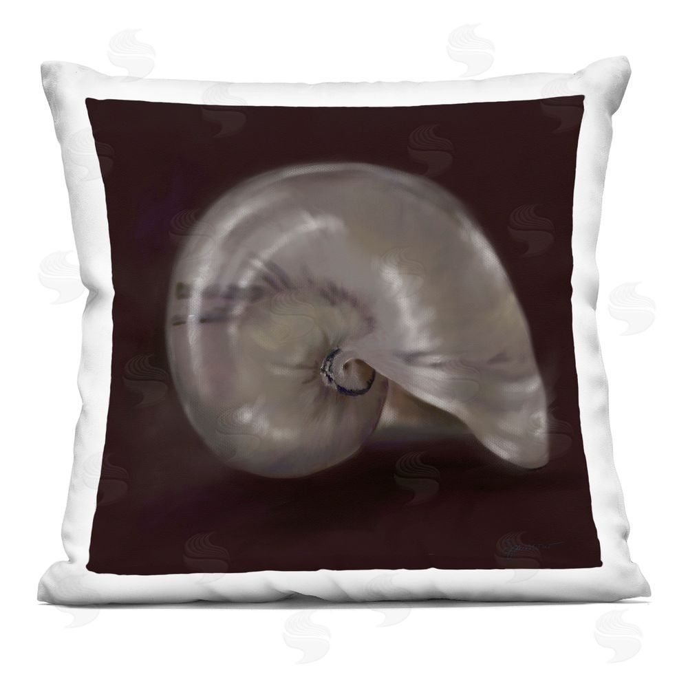 Mary Sparrow Seashell Treasure of Sea Square Printed Throw Pillow
