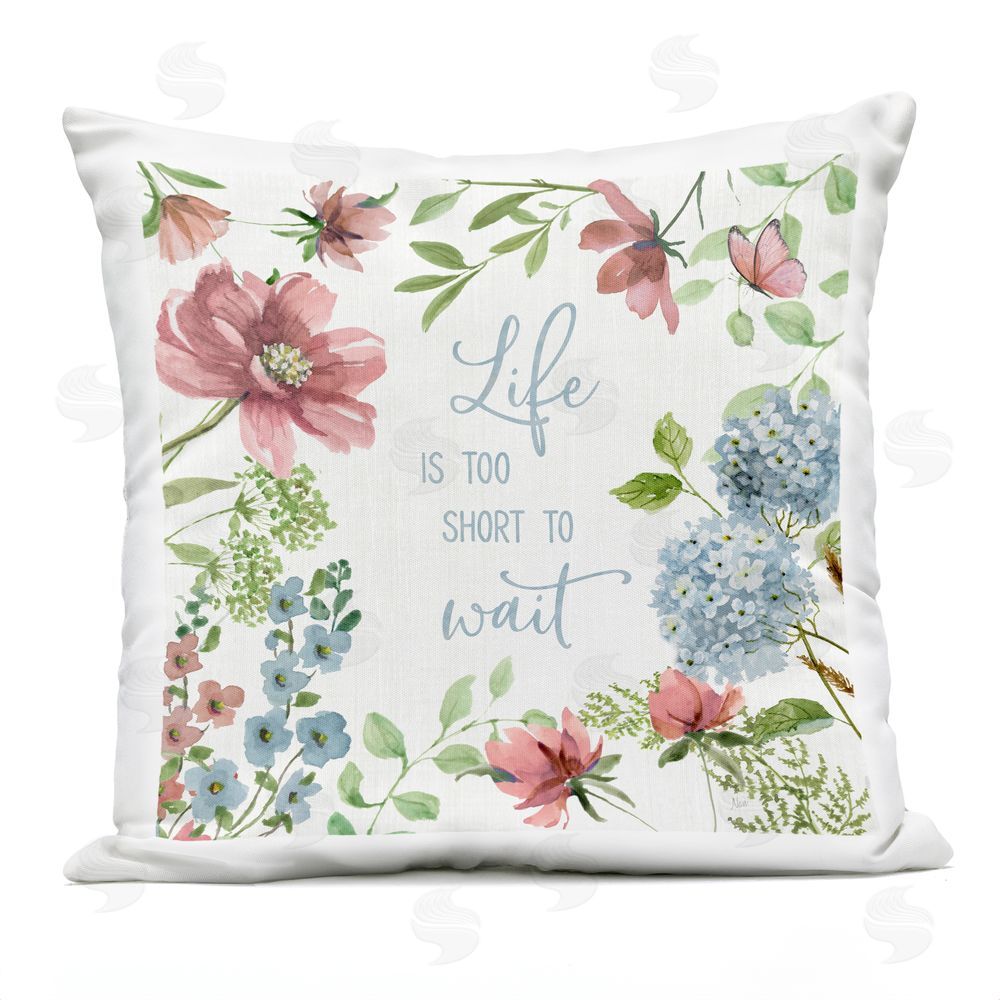 Nan Too Short To Wait Outdoor Quick-Dry Polyester Square Throw Pillow