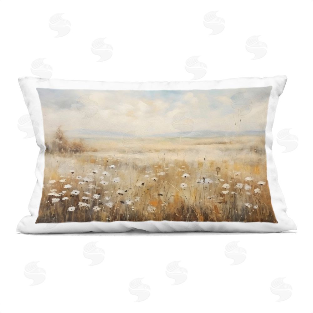 Creative Studio Neutral Land Calmness Printed Lumbar Throw Pillow