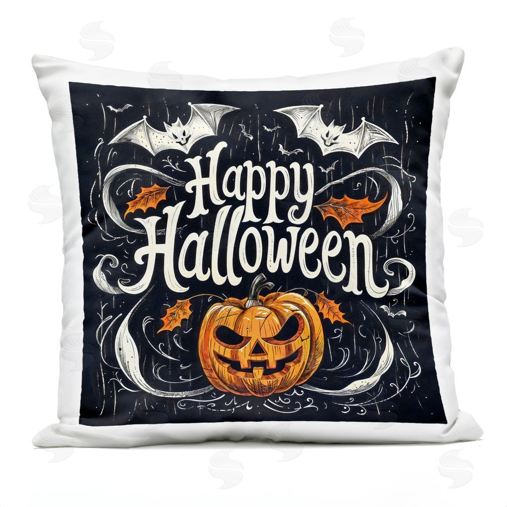 Creative Studio Happy Halloween Traditions Outdoor Square Printed Throw Pillow