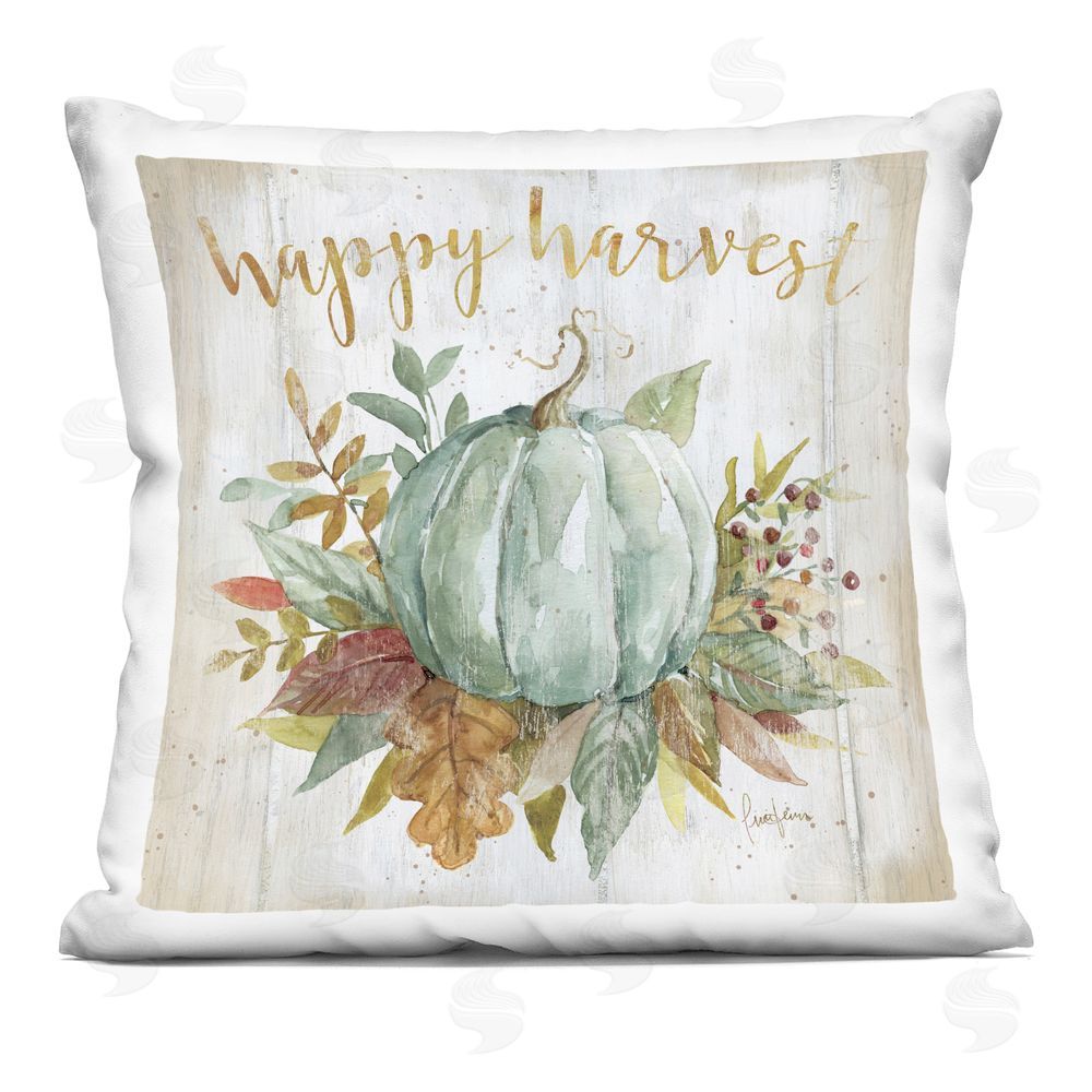 Livi and Finn Happy Harvest Pumpkin Square Printed Throw Pillow