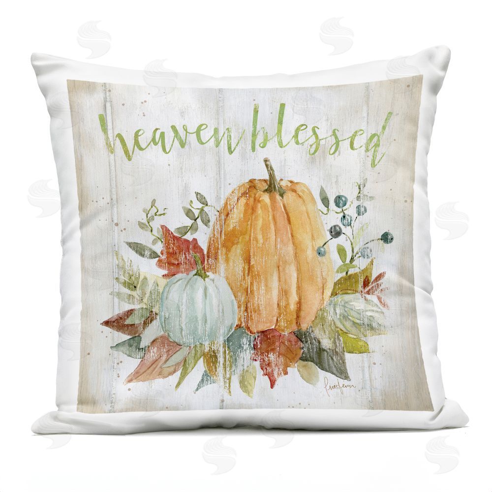 Livi and Finn Heaven Blessed Harvest Outdoor Square Printed Throw Pillow
