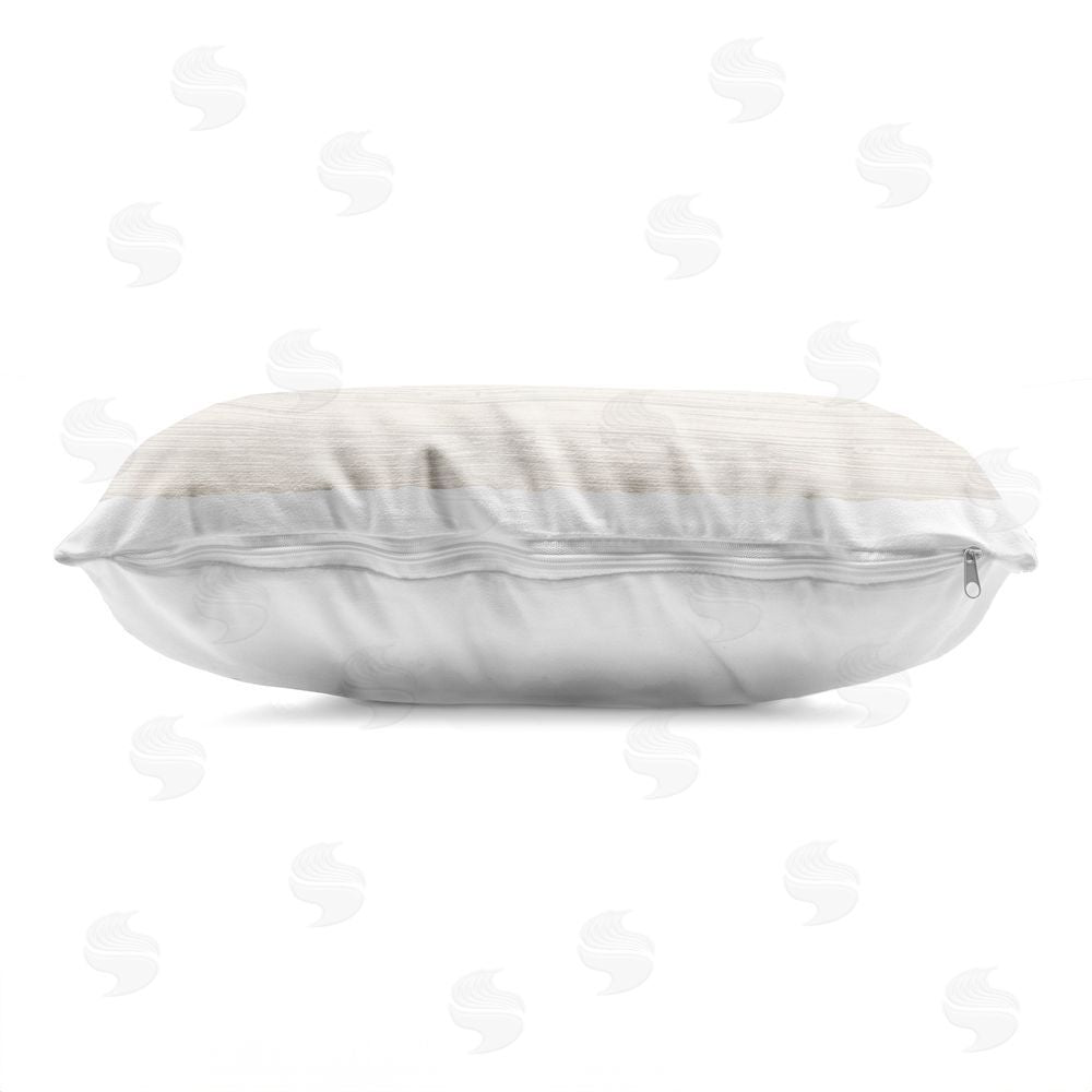 June Erica Vess Trout Fish Rustic Cabin Indoor Plush Polyester Lumbar Pillow Zipper Detail