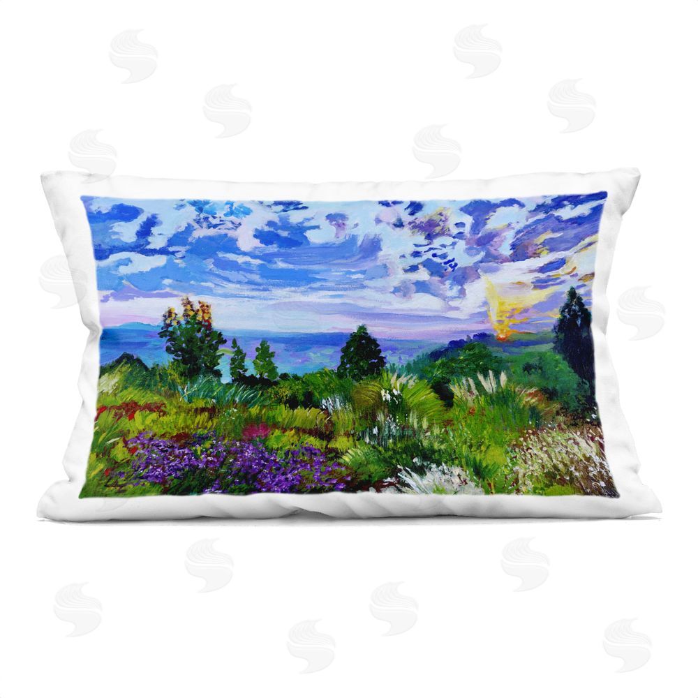 Lee Ann Zirbes Distinctive Nature Landscape Rectugular Printed Throw Pillow
