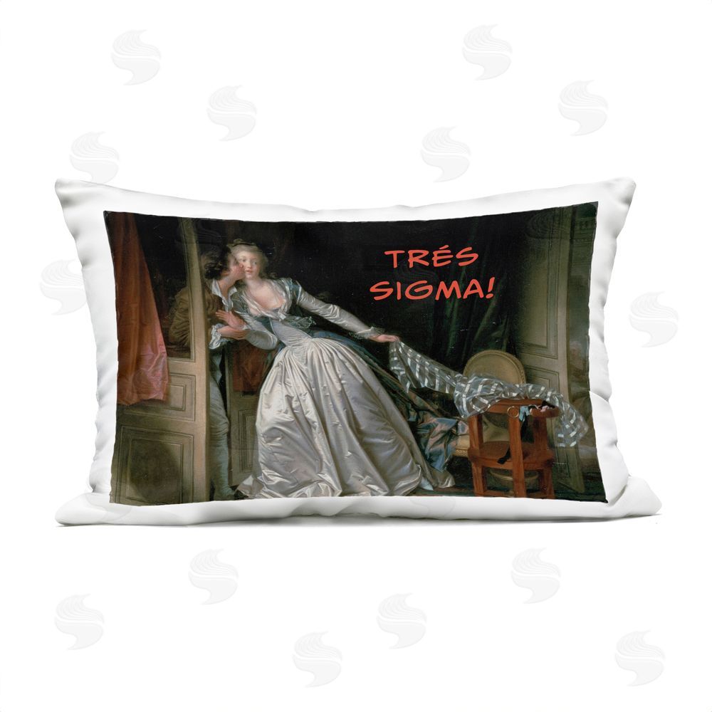 Grotto Studios Iconic Tres Sigma Outdoor Printed Throw Pillow