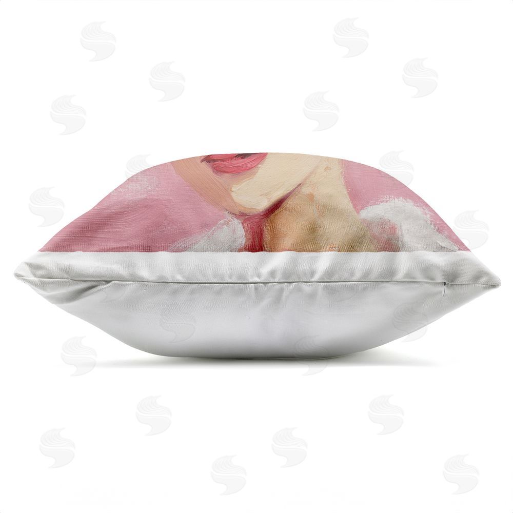 Svetlana Aleynikova Morning Glamour Hair Curlers Outdoor Quick-Dry Polyester Square Throw Pillow Zipper Detail