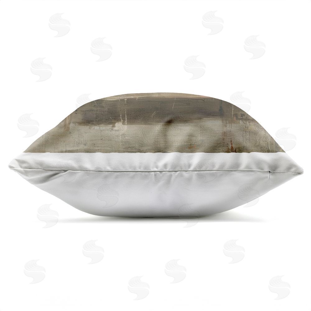 Svetlana Aleynikova Highland Rest Cozy Shaggy Cow Outdoor Quick-Dry Polyester Square Throw Pillow Zipper Detail