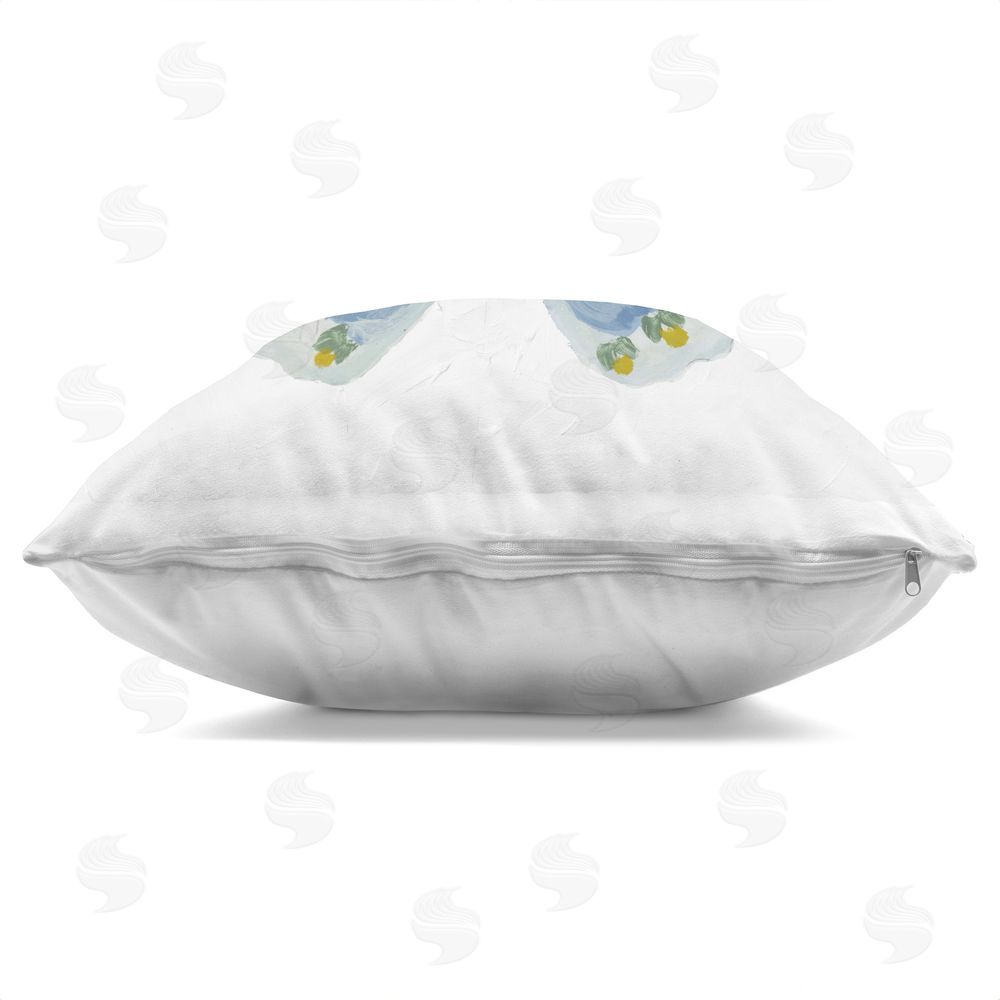 Lanie Loreth Inspired By A Butterfly Indoor Plush Polyester Square Throw Pillow Zipper Detail