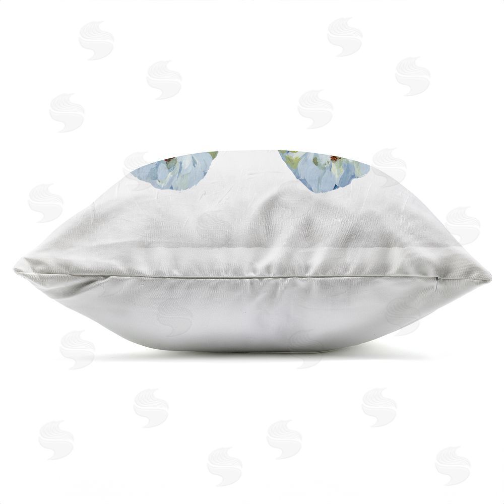 Lanie Loreth Garden Fresh Butterfly Outdoor Quick-Dry Polyester Square Throw Pillow Zipper Detail