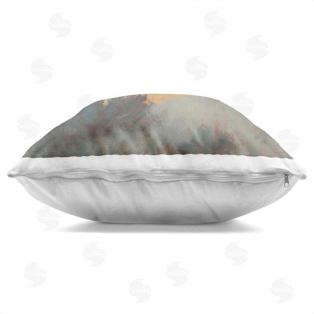Svetlana Aleynikova Partners In The West Indoor Plush Polyester Square Throw Pillow Zipper Detail