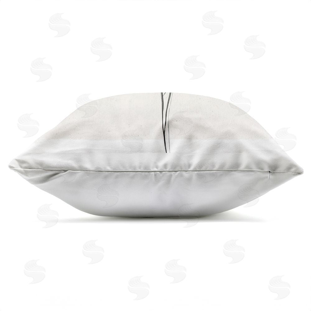 Annabelle Hall Muted Pleasures Reclaimed Bundle Outdoor Quick-Dry Polyester Square Throw Pillow Zipper Detail