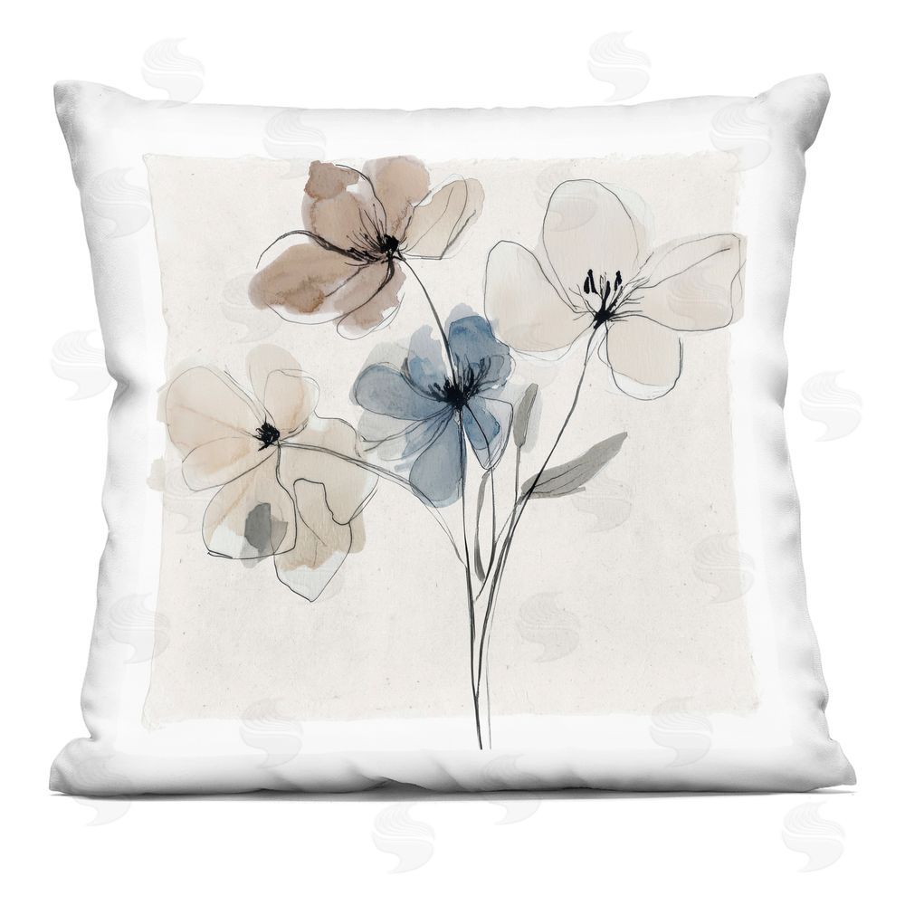 Annabelle Hall Muted Pleasures Reclaimed Bundle Indoor Plush Polyester Square Throw Pillow
