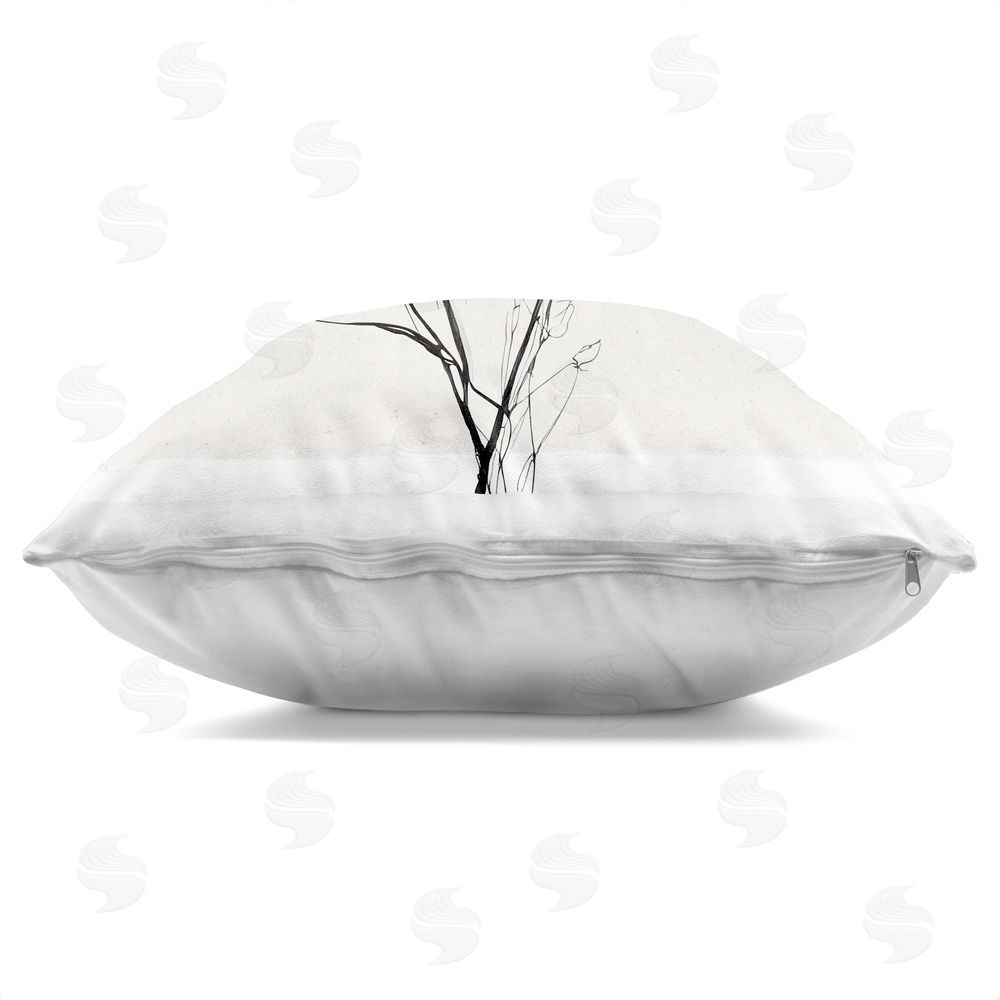 Annabelle Hall Bundle of Reclaimed Pleasures Indoor Plush Polyester Square Throw Pillow Zipper Detail