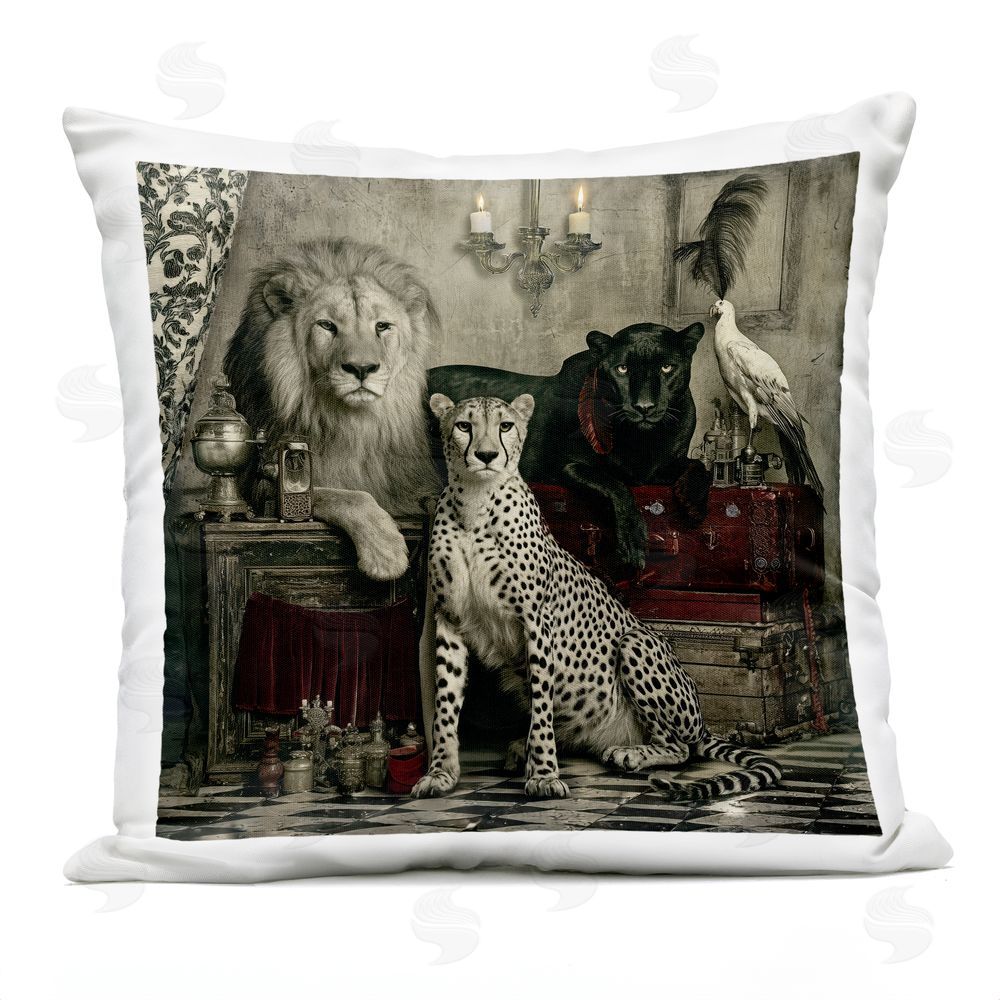 Annabelle Hall The Silent Dominion Menagerie Outdoor Quick-Dry Polyester Square Throw Pillow