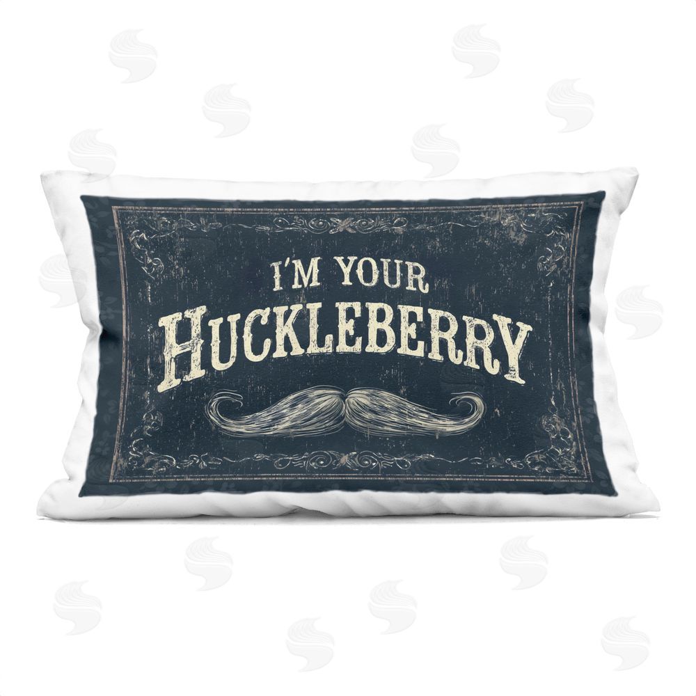 Arlington Prints I'm Your Huckleberry Printed Lumbar Throw Pillow
