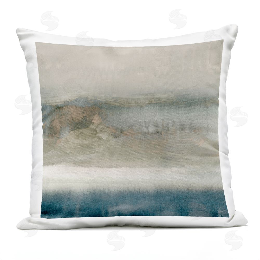 PI Studio Muted Gradient Earth Tones Outdoor Quick-Dry Polyester Square Throw Pillow