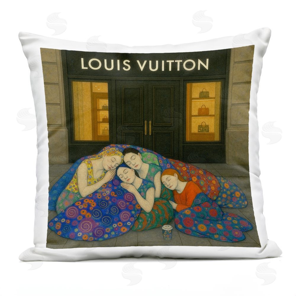 Grotto Studios Iconic Style Fashion Shop Outdoor Printed Throw Pillow