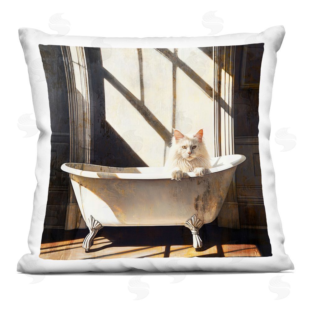 Annabelle Hall Tub Is Occupied Today Indoor Plush Polyester Square Throw Pillow
