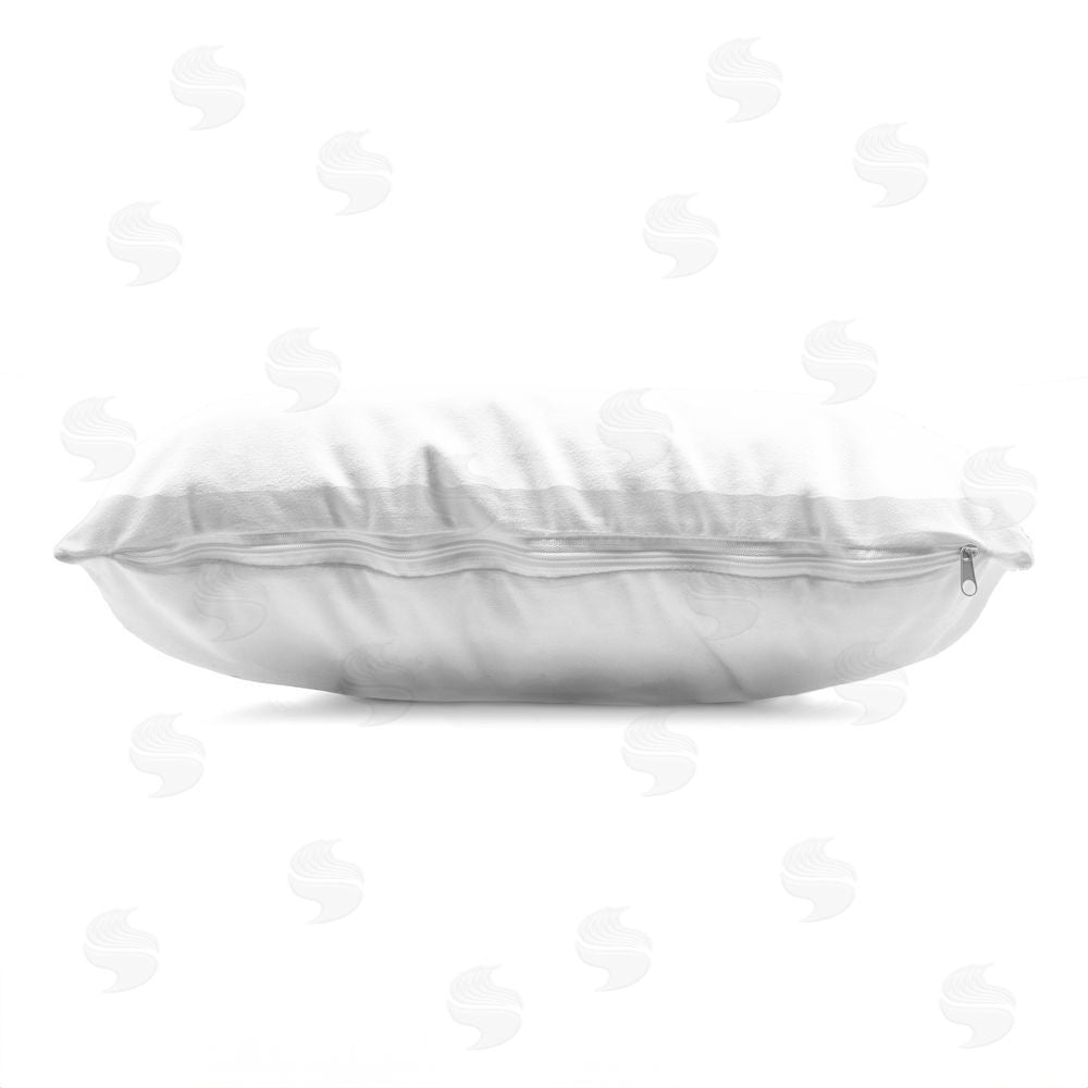 Kim Allen You Are Enough with Ribbon Indoor Plush Polyester Lumbar Pillow Zipper Detail