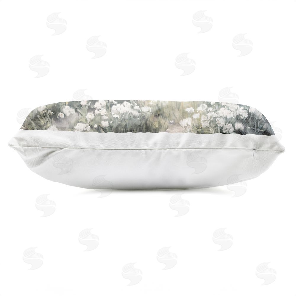 Kim Allen Pastoral Farm Dreams Outdoor Quick-Dry Polyester Lumbar Pillow Zipper Detail