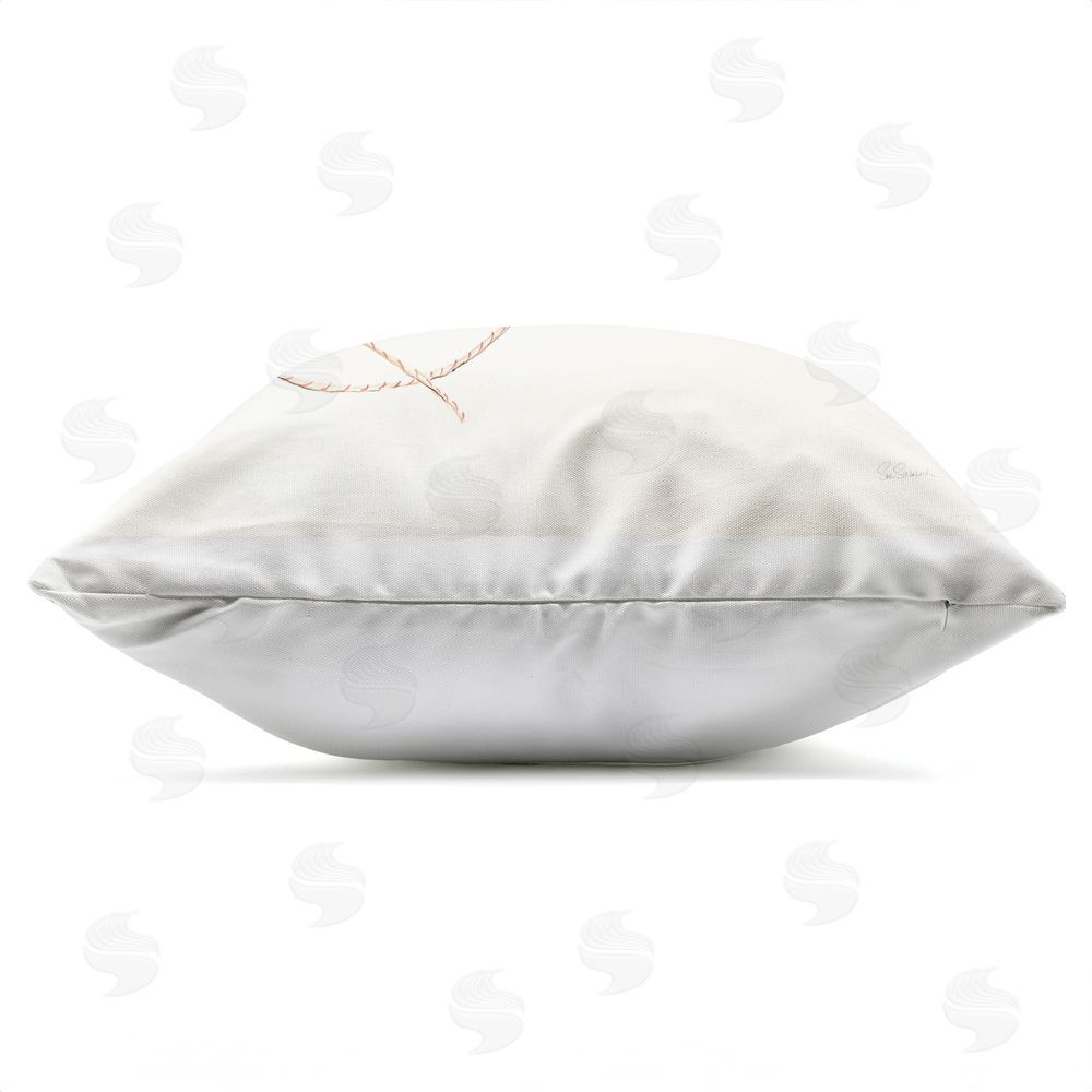 Sue Schlabach Box of Fresh Donuts Outdoor Quick-Dry Polyester Square Throw Pillow Zipper Detail