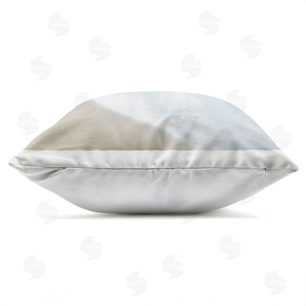 Natalie Carpentieri Love Brings Us Home Inspiration Outdoor Quick-Dry Polyester Square Throw Pillow Zipper Detail