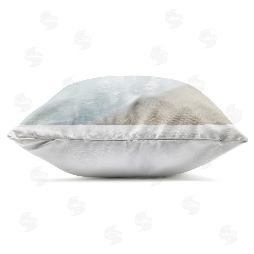Natalie Carpentieri Sunrise & Sunset Statement Outdoor Quick-Dry Polyester Square Throw Pillow Zipper Detail
