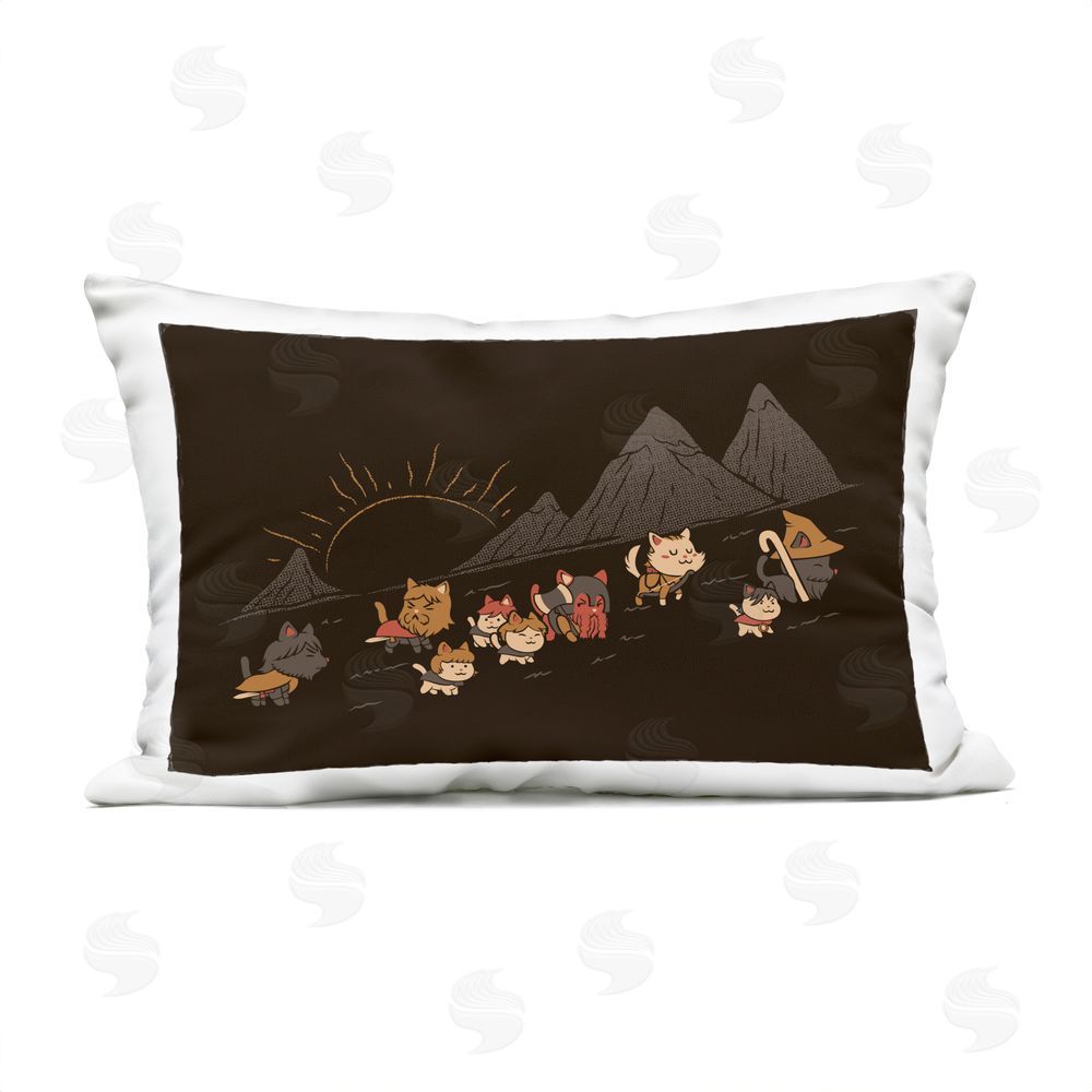 Tobe Fonseca Iconic Furrowship Of Ring Cats Outdoor Quick-Dry Polyester Lumbar Pillow