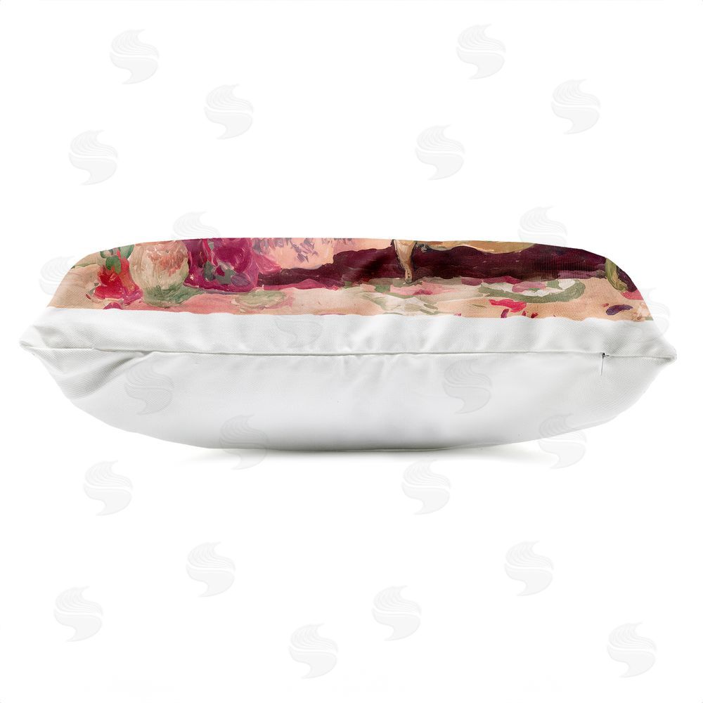 Annabelle Hall Velvet Lair Tiger Resting Outdoor Quick-Dry Polyester Lumbar Pillow Zipper Detail