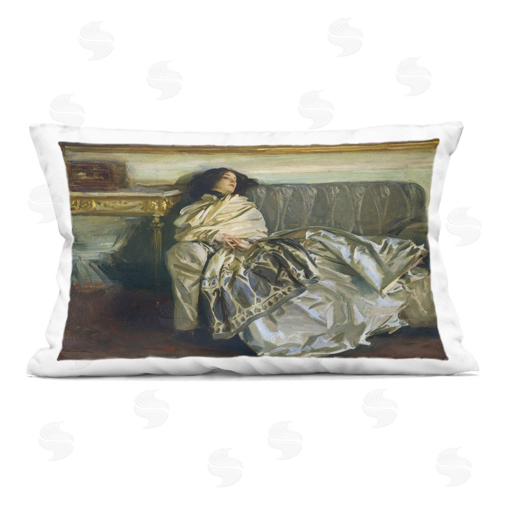 Lil' Rue Restful Woman Classic Indoor Plush Polyester Lumbar Pillow
