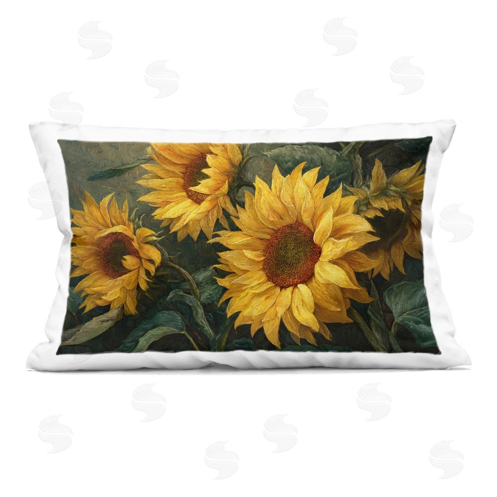 Tina LeCour Sunflowers For The Soul Square Outdoor Quick-Dry Polyester Throw Pillow