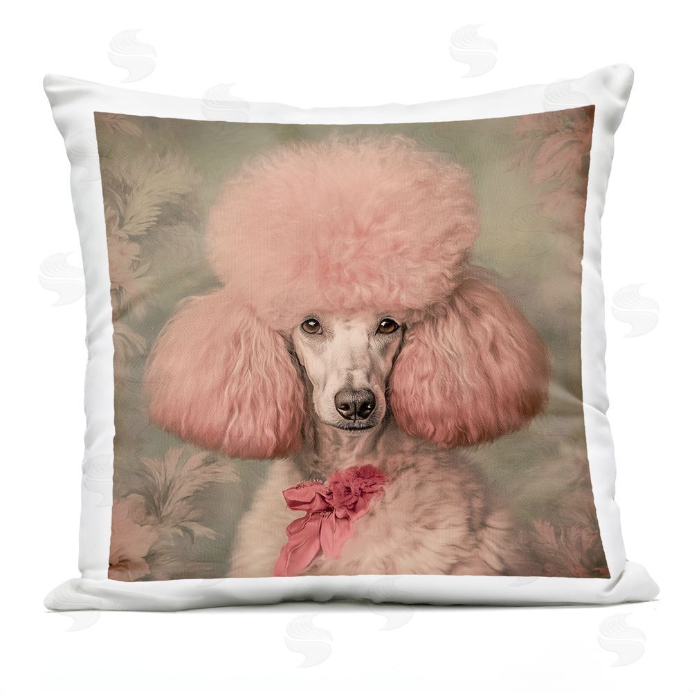 Tina LeCour Miss Baroness Blush Square Outdoor Quick-Dry Polyester Throw Pillow