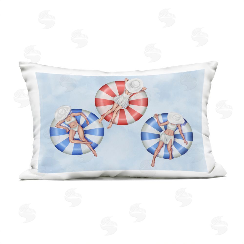 Ziwei Li Summer Sunbathing Trio Outdoor Quick-Dry Polyester Lumbar Pillow