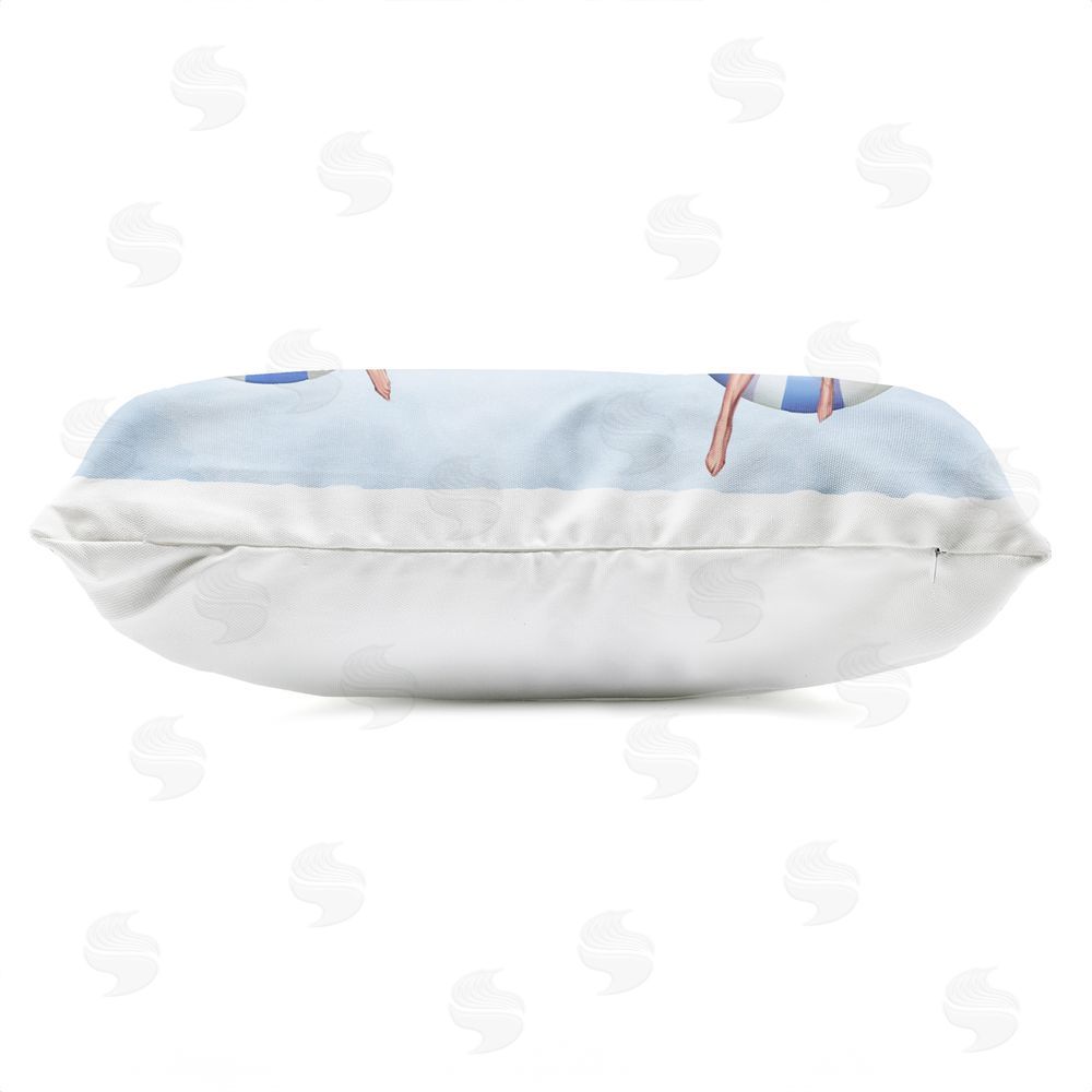 Ziwei Li Summer Sunbathing Trio Outdoor Quick-Dry Polyester Lumbar Pillow Zipper Detail