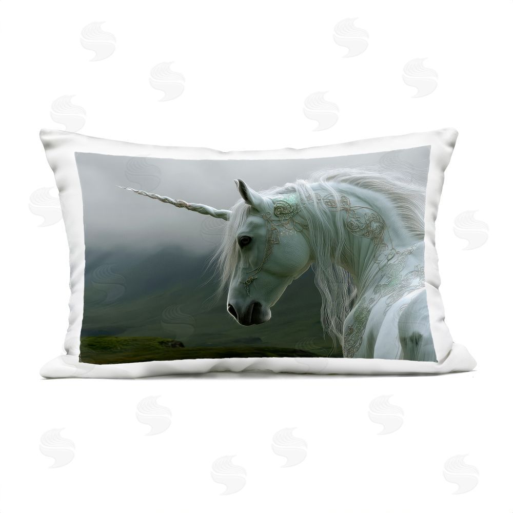 The Wands Want Dreamy Celtic Unicorn Outdoor Quick-Dry Polyester Lumbar Pillow