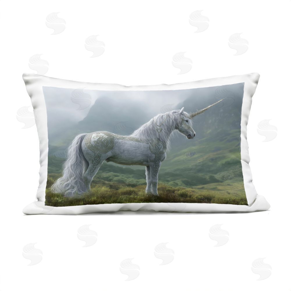 The Wands Want Elegant Celtic Unicorn Outdoor Quick-Dry Polyester Lumbar Pillow