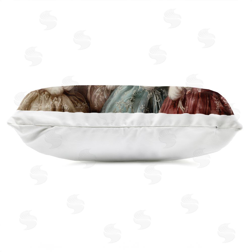 The Wands Want Vintage Dress Kittens Outdoor Quick-Dry Polyester Lumbar Pillow Zipper Detail