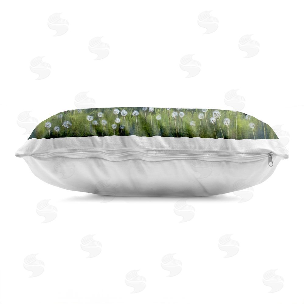 Tina LeCour Barnyard Sofa Sisters Indoor Plush Polyester Lumbar Pillow Zipper Detail