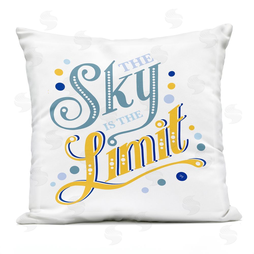 Martina Pavlova Sky Is The Limit Inspirational Outdoor Quick-Dry Polyester Square Throw Pillow