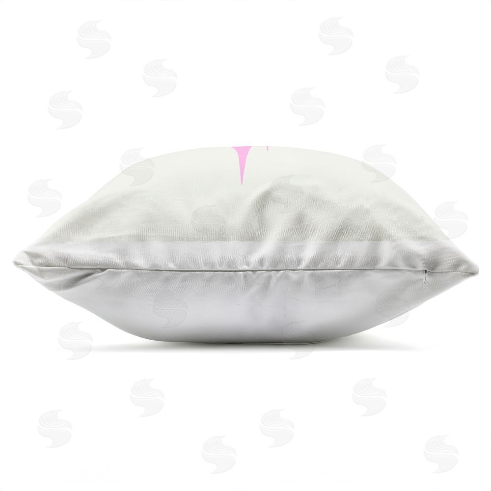 Indira Prieto | IndySign Stay Golden Retro Letters Outdoor Quick-Dry Polyester Square Throw Pillow Zipper Detail