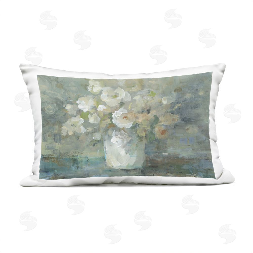 Danhui Nai Floral Memory In Pastel Vase Outdoor Quick-Dry Polyester Lumbar Pillow